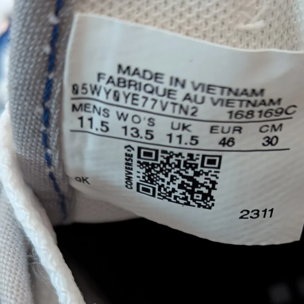 Converse Blue and White Sneakers - Picture 2 of 6